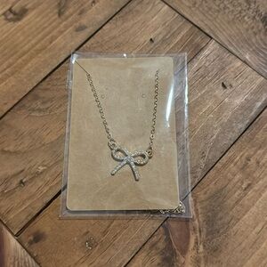 Gold Bow Necklace
